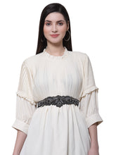 Velvet Embellished Wide Belt